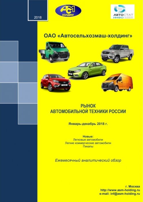 «Рынок новых легковых и легких коммерческих автомобилей в России»